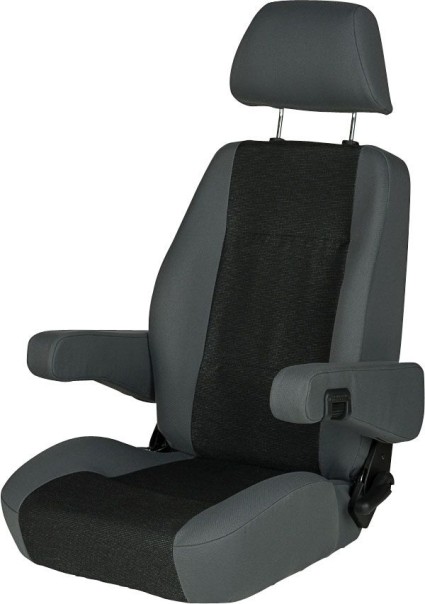 Sportscraft Sitz S8.1 Tavoc 2 grau/schwarz ohne Lordosenstütze