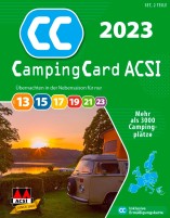ACSI CampingCard 2023 Campingführer mit Ermässigungskarte