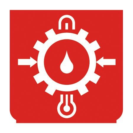 Emblem - Öldruck rot