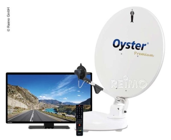 Oyster® Sat-Anlage 85 SKEW Premium mit 24" Oyster® TV