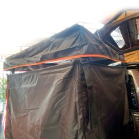 Vickywood Duschzelt mit Regenhaube 100 cm schwarz