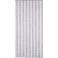 Lamellen-Vorhang Kunststoff - grau, weiss, 220 x 100 cm