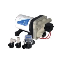 WM aquatec 4-Kammer-Druckmembranpumpe - Trinkwasserpumpe mit Bypass-Regelung,  passend zu UV-C LED (