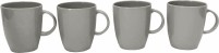 Flamefield Cups gris antidérapant Set de 4 gris clair