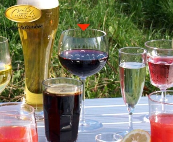 Verres à vin rouge en polycarbonate, jeu de 2 470ml