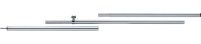 Berger bâtons télescopiques en acier 165 - 250 cm | 28 x 1 mm