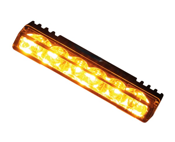 LED-Blitzleuchte gelb, ECE- R65, 12/24 V