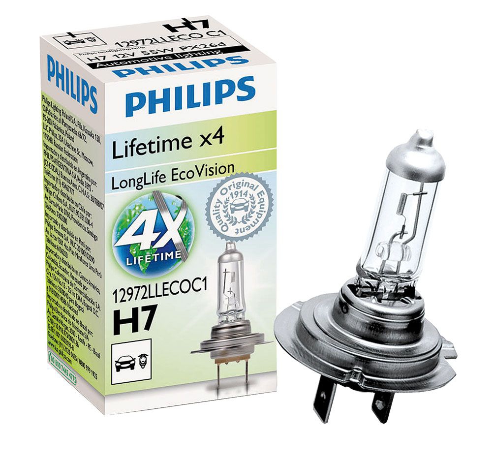 Philips Glühlampe H7 12V 55W LongerLife,  AG