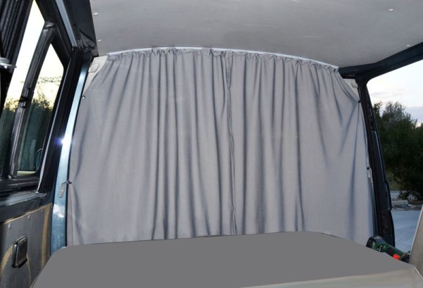 VWT5/6 Rideau de séparation pour la cabine du conducteur, gris, 2 plis, étanche à l'air