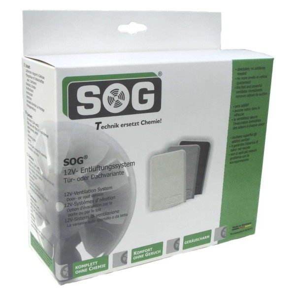 SOG I Typ D (C400) 12V Toilettenentlüftung Türvariante hellgrau