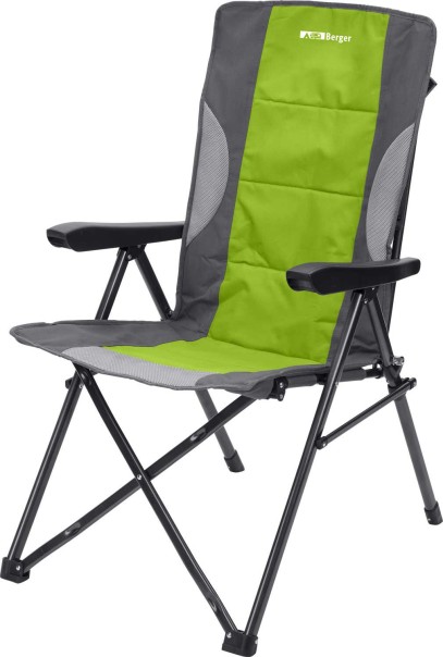 Chaise pliante Berger Siena en vert optique de chaise pliante