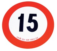 Geschwindigkeits-Begrenzungs-Schild 15 km/h