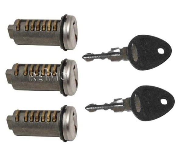 3 Steckzylinder inkl. 2 Schlüssel STS-System