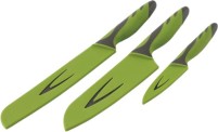 Set de couteaux GREEN, 3 pièces : couteaux à trancher, à pain et santoku