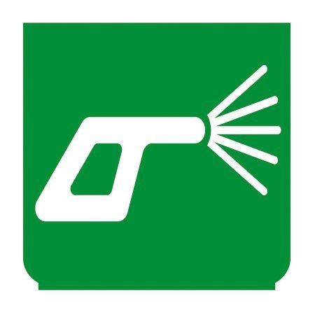 Emblem - Spritz-Pistole grün