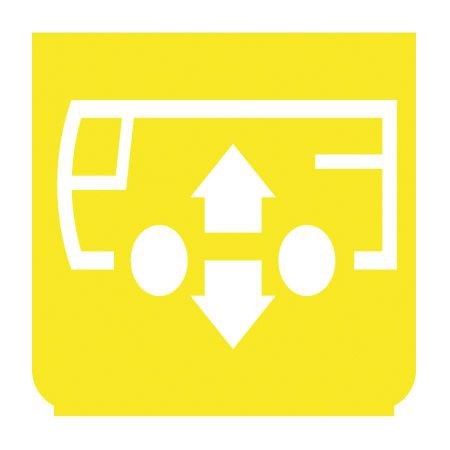 Emblem - Levelkontrolle gelb/weiss