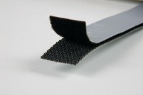 Klettband selbstklebend <120°C 20mm br. 5m schwarz
