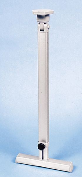 Base de table pliante argentée avec pied en T - hauteur 590-780mm articulation supérieure