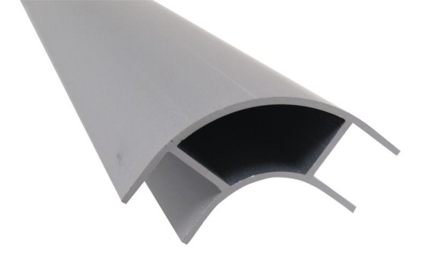 Profilé d'angle de meuble en aluminium 2,2m ouvert sur les deux côtés