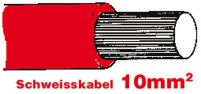 SGF Anlasserkabel hochflexibel 10mm rot
