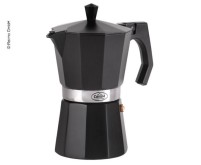 Kaffeebereiter Espressokocher NERO, 6 Tassen, matt -schwarz, Aluminium