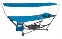 Chaise longue pliante Berger avec toit à crochets