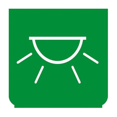 Emblem - Innenbeleuchtung gedämpft grün