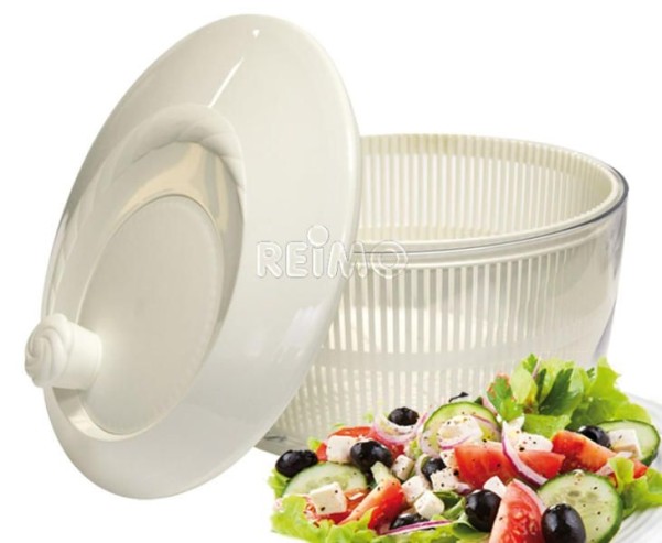 Essoreuse à salade blanche, 4,2 litres Ø26 x H18 cm