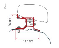 Adapter Kit für F40van Ford Custom L1 ab 2012,2Hal ter f.Rechtslenker