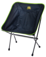 Chaise pliante LITTLE ROCK, noir-citron vert, ultralégère, seulement 1kg