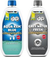 Thetford Aqua Kem Blue Concentrated Eucalyptus 780 ml + Grey Water Fresh Concentrated 800 ml Sanitär