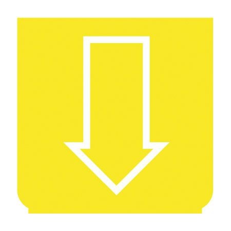 Emblem - Fensterheber gelb/weiss