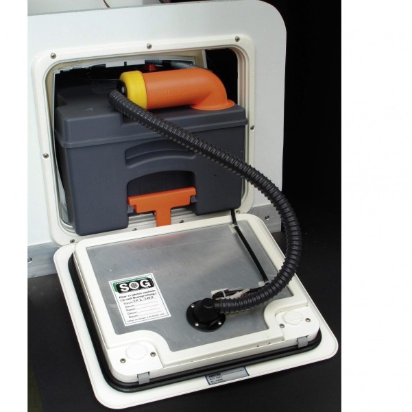 SOG I 12V Toilettenentlüftung Türvariante für Thetford C250/260 | weiss