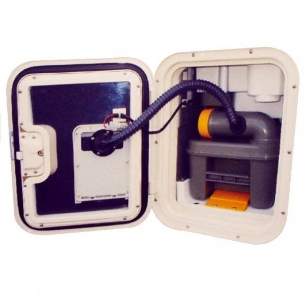 SOG I 12V Toilettenentlüftung Türvariante für Thetford C400 | dunkelgrau