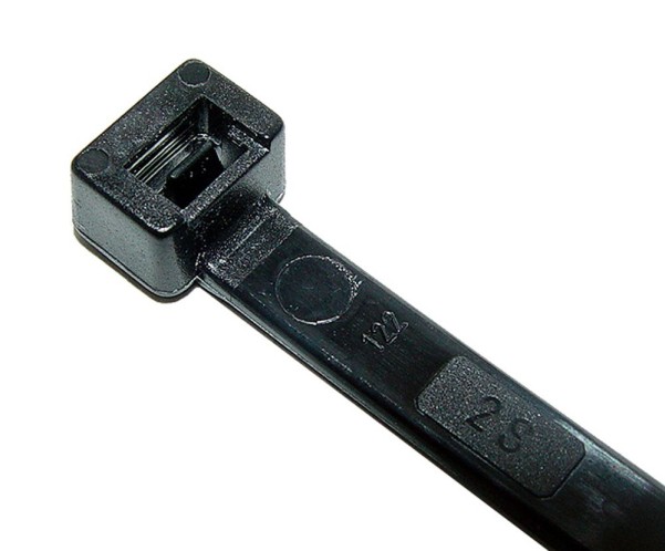 Kabelbinder 200 x 2.6 mm mit KU-Zunge, schwarz
