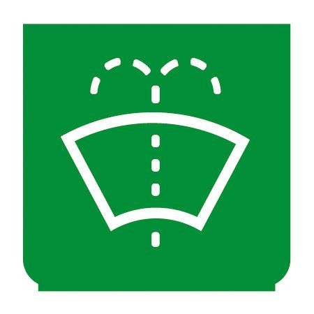 Emblem - Scheibenwascher grün