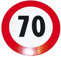 Geschwindigkeits-Begrenzungs-Schild 70 km/h