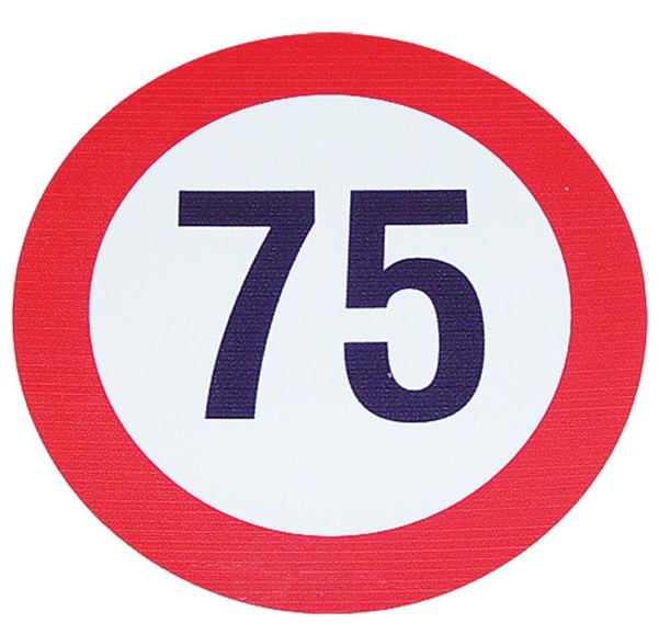 Geschwindigkeits-Begrenzungs-Schild 75 km/h