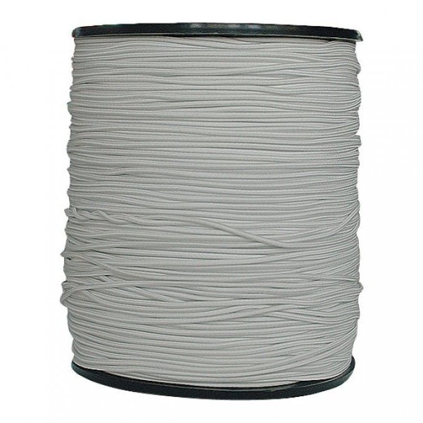 Berger rubber rope yard goods white white | 6 mm