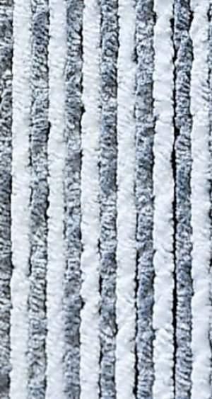 Rideau en polaire 100x200cm gris/blanc