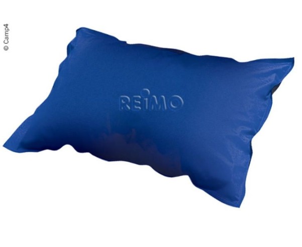 Selbstaufblasendes Komfort-Kopfkissen, 50x31x10 cm , blau