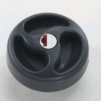 3-Grifftankkappe schwarz ohne Zylinder+Schlüssel