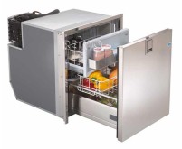 Réfrigérateur à compresseur avec tiroir 12/24V acier inoxydable 65Litres
